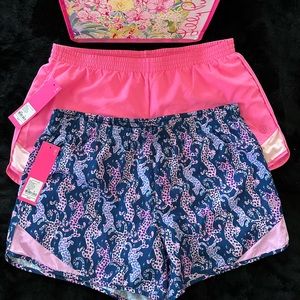 Lilly Pulitzer Luxletic Ocean Trail Shorts Bundle size Medium